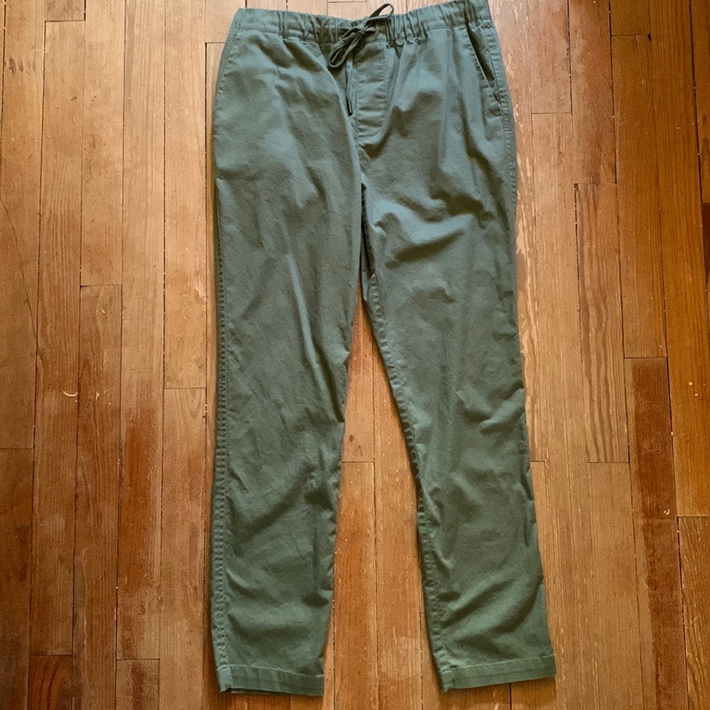 Wildfang Essential Drawstring Pants - Medium - Olive